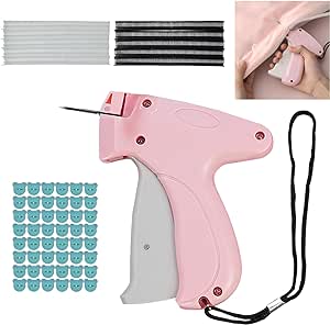 Stitchy Gun for Clothing, Newest Stitchy Quick Clothing Fixer, Mini Quick Repair Garment Sewing Machine, Handheld Sewing Machine Instant Button Garment Connector (Pink-1PC)