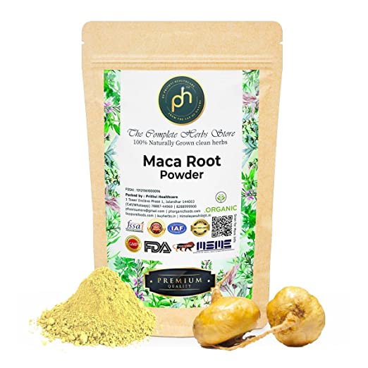 Maca Root Extract Powder 100g Peruvian Yellow Organic | ISO GMP FDA Organic Certified Helps Increase Stamina & Muscle Mass | Boosts Energy and Immunity | Relieves Stress