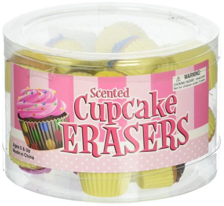 Oasis Supply Scented Cupcake Erasers Toy (24 Piece)
