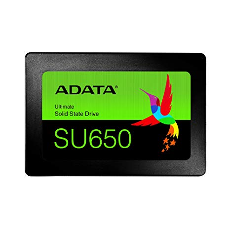 ADATA SU650 480GB 3D-NAND 2.5" SATA III High Speed Read Up to 520MB/S Internal SSD (ASU650SS-480GT-R)