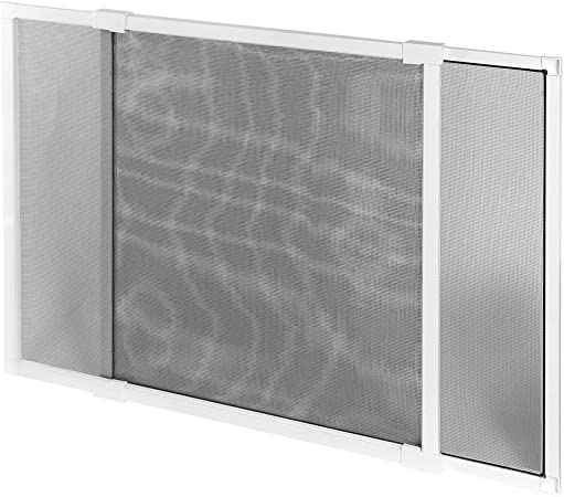 Prime-Line MP16617 Window Screen, 20-1/8 in. to 37-3/16 in. (Adjustable Width) x 18-3/16 in. Height, Aluminum Frame, White, Pack of 1