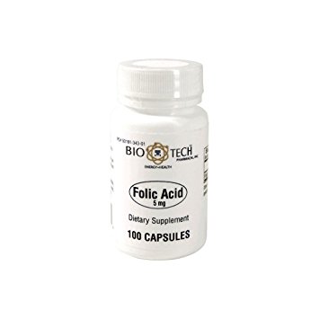 BioTech Pharmacal - Folic Acid (5mg) - 100 Count
