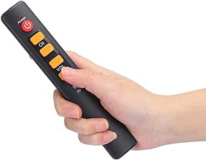 Universal Remote Control Replacement for TV/STB/DVD/B/HiFi/VCR, etc Smart Digital TV Box Television Learning Controller with 6 Large Buttons (Orange)