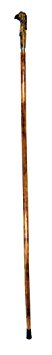 SE WS633-60E  Natural Wood Walking Stick with Eagle Head Carving, Steel Spike and Metal-Reinforced Tip Cover, 60"