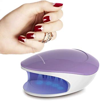 TOUCHBeauty Mini Nail Polish Dryer with Fan and Light Designed for Teens/Beginners Suitable for Regular Nail Polish Purple 1439