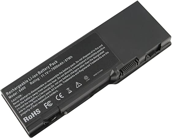 7800mAh 9Cell Long Life Replacement Laptop Battery fit Dell Inspiron 6400, Inspiron 1501, Inspiron E1505, Latitude 131L, Vostro 1000 fits P/N KD761 GD476 HK421 RD850 Futurebatt