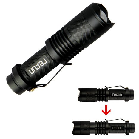 Refun SK98 900 High Lumens Ultra Bright - CREE XML T6 LED Tactical Flashlight 65288Portable Outdoor Water Resistant Torch65289with Adjustable Focus and 5 Light Modes for Camping Hiking etc