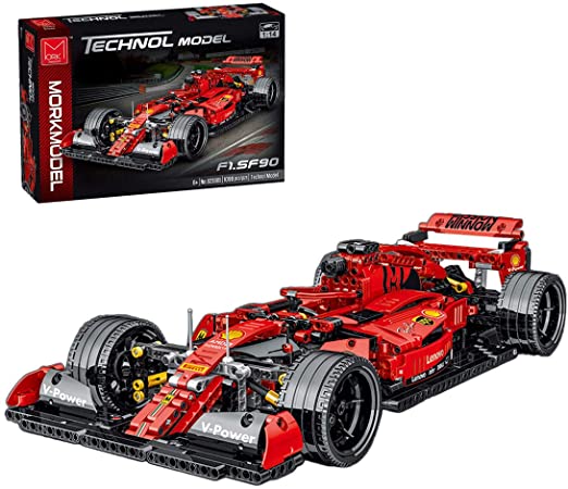 FINER SHOP Racing Car F1 MOC Building Blocks and Construction Toy, Adult Collectible Model Cars Set to Build, 1:14 Scale Car Building Kits Model (1100 Pieces)