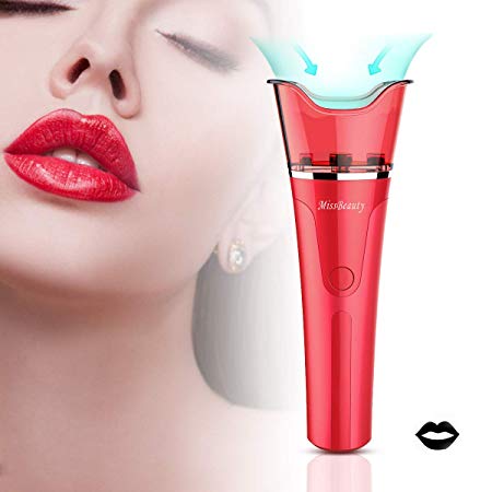 Lip Plumper,Electric Fuller Lip Plumper Enhancer,Ergonomic Design Lip Plumper,Electric Thicker Lips Plumping Gentle Suction Tool for Sexy Lips,Intelligent Pause Function Safer Simple
