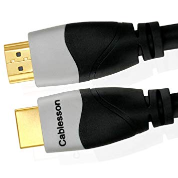 Cablesson Ivuna 3m High Speed HDMI Cable (HDMI Type A, HDMI 2.1/2.0b/2.0a/2.0/1.4) - 4K, 3D, UHD, ARC, Full HD, Ultra HD, 2160p, HDR - for PS4, Xbox One, Wii, Sky Q. For LCD, LED, UHD, 4k TVs - Black