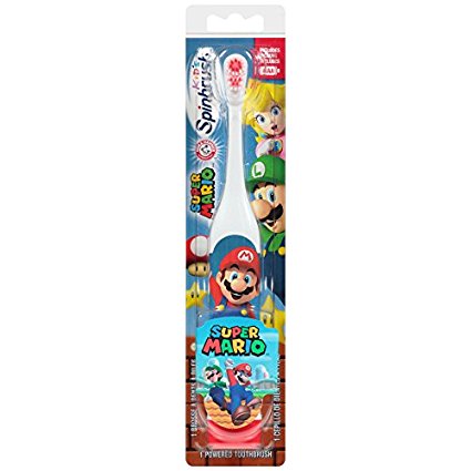 Spinbrush Toothbrush for kids, Super Mario