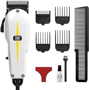 Wahl Super Taper Hair Trimmer with 4 Attachment Combs, White, 0.62 kg