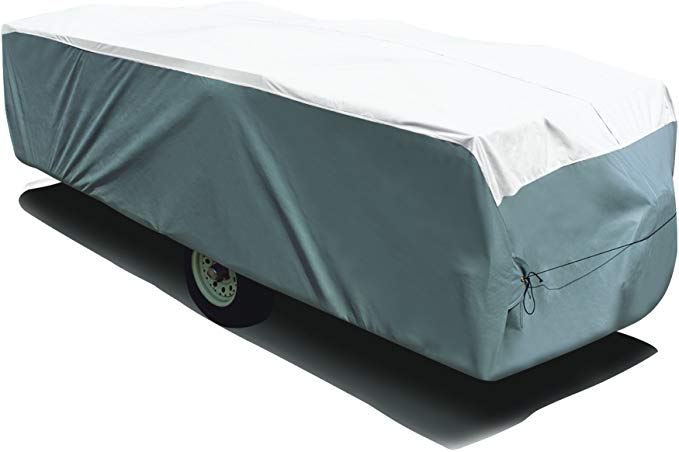 ADCO 22894 Pop Up Trailer Tyvek & Polypropylene Cover - 14'1" to 16', Gray