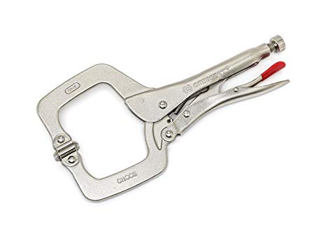 Crescent 11" Locking C-Clamp with Swivel Pad Tips - Carded - C11CCSVN