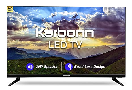 Karbonn 80 cm (32 Inches) Millennium Series HD Ready LED TV KJW32NSHDF (Phantom Black) with Bezel-Less Design