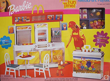 Barbie - McDonald's Fun Time! Restaurant Playset - 2001 Mattel