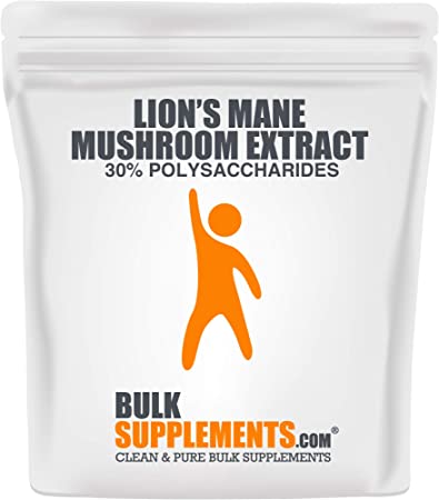 BulkSupplements.com Lion's Mane Mushroom Extract - Memory Supplement for Brain - Mushroom Powder - Brain Booster Supplement for Focus, Memory, Clarity, Energy (1 Kilogram - 2.2 lbs)