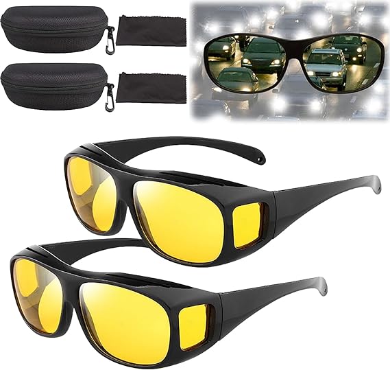 Keilani Nightglo Glasses,Dotmalls Nightglo Glasses,Night Vision Glasses,Headlight Glasses With Glare Cut Technology