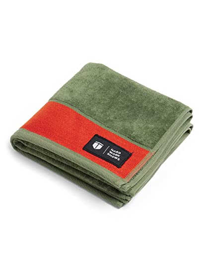 TEGO Cotton Performance Sports Towel (16 x 30 Inches) - Gym, Work Out, Fitness Towel - Green-R - 1 Piece