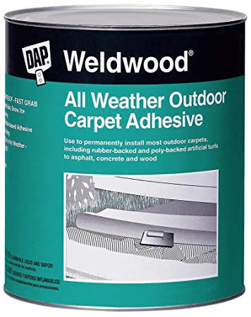 Dap 00442 Weldwood All-Weather Outdoor Carpet Adhesive, 1-Quart