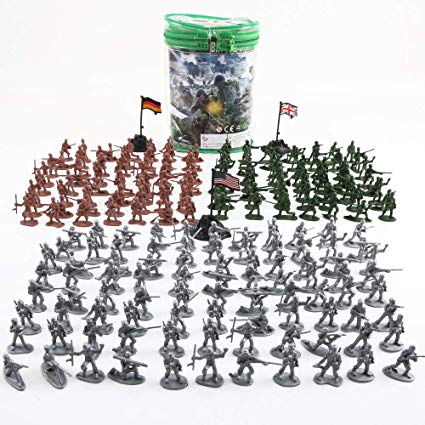 Beebeerun Plastic Army Men Toys for Boys 300 PCS, Little Toys Soldiers Army Guys Action Figures