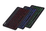 Arteck Universal Backlit 7-Colors Ultra Light and Slim Portable Wireless Bluetooth 30 Keyboard for iOS iPad Air Pro Mini Android Windows Tablets PC Smartphone Built in Rechargeable 6-Month Battery