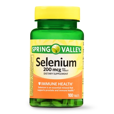(2 Pack) Spring Valley Selenium Tablets, 200 mcg, 100 Ct