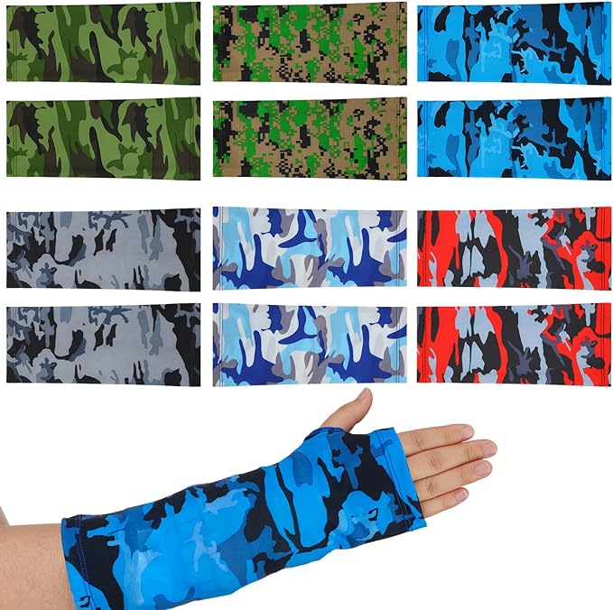 6 Packs Arm Cast Cover Elastic Cast Protector Decorative Cast Sleeve Removable and Washable Arm Cast Padding Cast for Adult