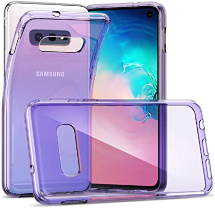 S10e Case, Galaxy S10e Case, CASEVASN Ultra [Slim Thin] Flexible Clear TPU Anti-Scratch Gel Rubber Soft Skin Silicone Protective Phone Case Cover for Samsung Galaxy S10e (Purple)