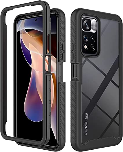 DAMONDY for Redmi Note 11 Pro Plus Phone Case, Redmi Note 11 Pro Plus Case,Shock 2 in 1 Drop Protection Hybrid Heavy Duty Dual Layer Armor Protective Case Cover for Redmi Note 11 Pro Plus -Black