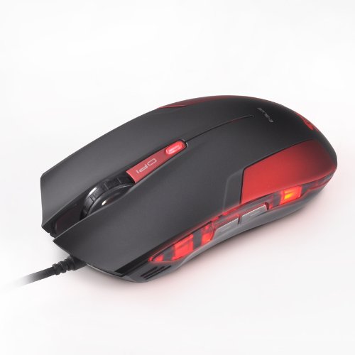 Red E-3lue E-Blue Cobra 1600 DPI LED Light USB Wired Gaming Mouse
