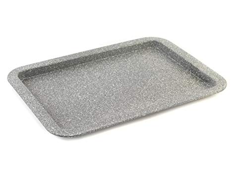 Salter BW02775G Marble Collection Carbon Steel Non Stick Baking Tray, 38 cm, Grey
