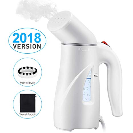 Mini Clothes Steamer, PICTEK Handheld Fabric Steamer Portable Garment Steamer On the Go, Fast Heat-Up Steam Generator Easy-Carry Travel Steamer, 8 Holes Business/Home Wrinkle Remover with ETL Certificated