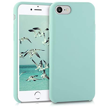 kwmobile TPU Silicone Case Apple iPhone 7/8 - Soft Flexible Rubber Protective Back Door Cover - Mint