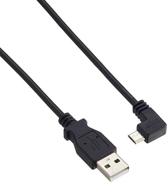 StarTech.com Right Angle Micro USB Cable – 1 ft / 0.5m – 90 degree – USB Cord – USB Charger Cable – USB to Micro USB Cable (USBAUB50CMRA)