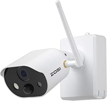 ZOSI C306 Wire Free Rechargeable Battery Powered 1080P Security Camera,80ft Night Vision, 2-Way Audio,Motion Detection, Spot Light, for Outdoor Indoor Home Office Surveillance,Cloud Storage/SD Slot