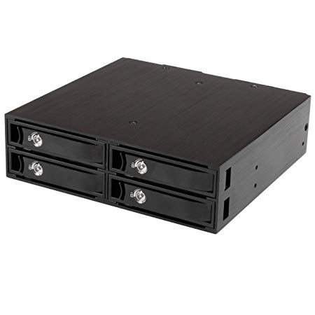 StarTech.com 4-Bay Mobile Rack Backplane for 2.5in SATA/SAS Drives - Hot Swap SSDs/HDDs from 5-15mm - Supports SAS II & SATA III (6 Gbps)