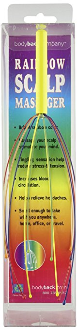 Body Back Company's Rainbow Scalp Massager - Relaxation Self Message Tool