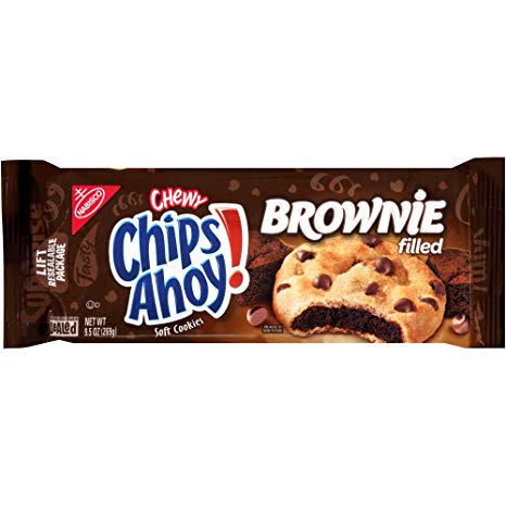 Nabisco Chips Ahoy! Chewy Chocolate Chip Cookies, Brownie, 9.5 oz