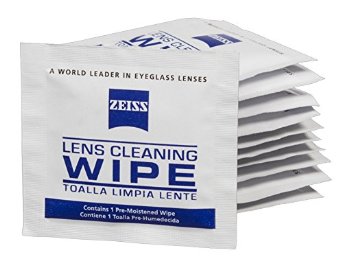 Zeiss Pre-Moistened Lens Cleaning Wipes - Cleans Bacteria Germs and without Streaks for Eyeglasses and Sunglasses - 200 Count