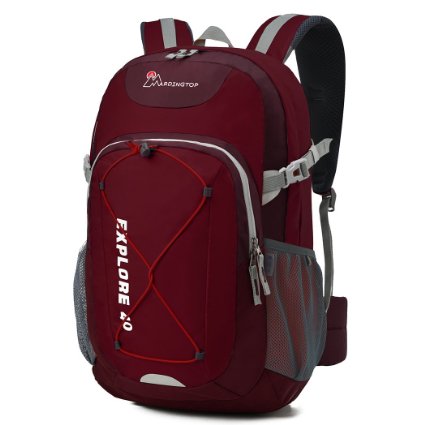 Mountaintop 40L Unisex Travel Daypack with Water-resistant