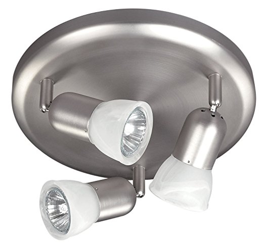 CANARM LTD. ICW356A03BPT10 James 3 Bulb Ceiling/Wall Light, Brushed Pewter