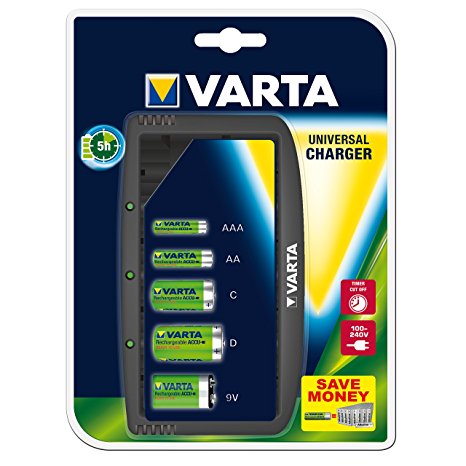 Varta Universal Battery Charger for AA, AAA, C, D Battery