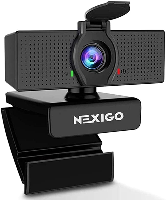 1080P Web Camera, HD Webcam with Microphone & Privacy Cover, 2021 NexiGo N60 USB Computer Camera, 110-degree Wide Angle, Plug and Play, for Zoom/Skype/Teams/OBS, Conferencing and Video Calling