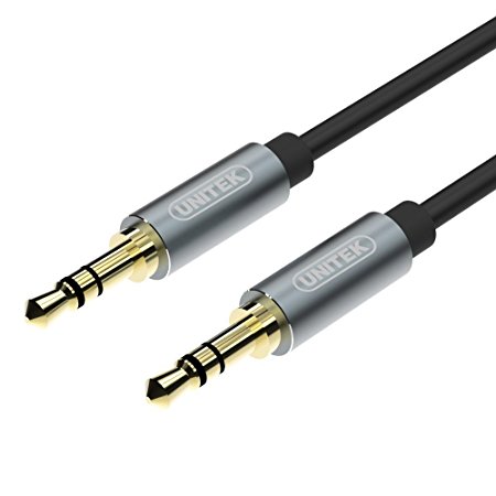 UNITEK 3.5mm Male to Male Premium AUX Audio Cable - 3 ft Length for Connecting Car Stereo to iPhone, iPad or Samsung, LG, HTC, Motorola, Sony Android Smartphones, tablets, Media Players