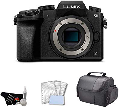 Panasonic Lumix DMC-G7 Mirrorless Micro Four Thirds Digital Camera (Body Only) Bundle with Carrying Case   LCD Screen Protectors   More