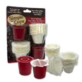 Reusable Coffee K-cup Cups Set of 2 with 50 Filters - 100 Compatible with Keurig