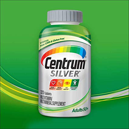 Centrum Silver Adult Multivitamin/Multimineral Supplement Tablet, Vitamin D3, Age 50  (325 Count)