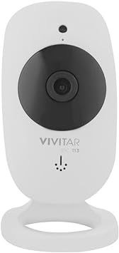 Vivitar Smart Home Security Camera Wi-Fi 1080p IPC113-WHTs HD Home Motion Detection Two Way Audio Night Vision Safety Video Surveillance Camera, White
