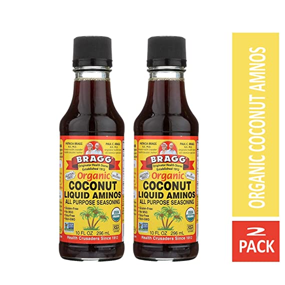 Bragg Coconut Aminos, All Purpose Seasoning, 10 Oz Pack of Two